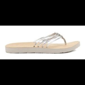 UGG Heina Metallic Faux Leather Flip Flop